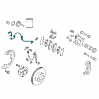 OEM 2013 Scion FR-S Front Speed Sensor Diagram - SU003-00663