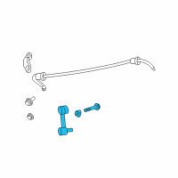 OEM 2008 Mercury Milan Stabilizer Link Diagram - 5M8Z-5A486-A