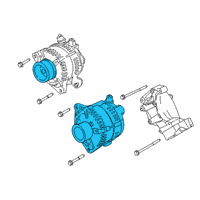 OEM Ford F-350 Super Duty Alternator Diagram - HC3Z-10346-C