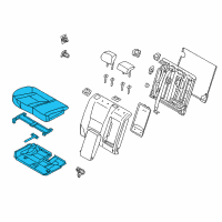 OEM 2016 Hyundai Elantra GT Cushion Assembly-Rear Seat, RH Diagram - 89200-A5100-SGD