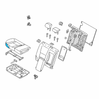 OEM 2013 Hyundai Elantra GT Pad Assembly-Rear Seat Cushion, RH Diagram - 89250-A5000