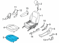 OEM 2020 Nissan Versa Pad Assy-Cushion, Front Seat LH Diagram - 87361-5EE0A