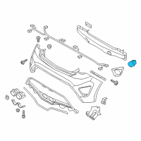 OEM 2015 Hyundai Veloster Reflector/Reflex Assembly-Rear Lh Diagram - 92405-2V200