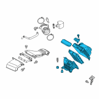 OEM Kia Sedona Air Cleaner Assembly Diagram - 28110A9100