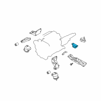 OEM Infiniti FX35 INSULATOR - Engine Mounting, Rear Diagram - 11320-CG105