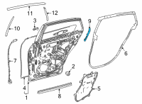 OEM Toyota Mirai Rear Weatherstrip Diagram - 67873-62010