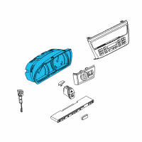 OEM 2005 BMW X3 Instrument Cluster Speedometer Diagram - 62-10-3-454-348