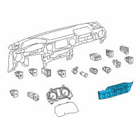 OEM 2017 Toyota Tacoma Dash Control Unit Diagram - 55900-04160-B1