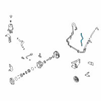 OEM 2001 Nissan Frontier Hose-Return, Power Steering Diagram - 49725-9Z016