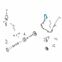 OEM Nissan Xterra Hose & Tube Assy-Power Steering Diagram - 49720-4S100