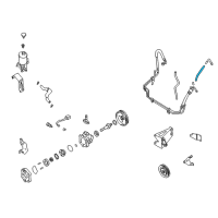 OEM 2000 Nissan Xterra Hose-Return, Power Steering Diagram - 49725-8B000