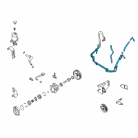 OEM 2000 Nissan Frontier Hose & Tube Assy-Power Steering Diagram - 49721-9Z001