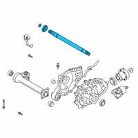 OEM 2022 Ford Ranger Axle Shaft Diagram - KB3Z-4B410-A