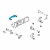 OEM 2022 Ford Police Interceptor Utility Handle, Outside Diagram - LB5Z-7822404-AA