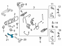 OEM Ford Explorer Door Check Diagram - LB5Z-7823552-B