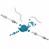 OEM Lincoln MKZ Differential Assembly Diagram - HP57-4000-AB