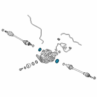 OEM 2018 Lincoln MKZ Axle Seal Diagram - GD9Z-4B416-A