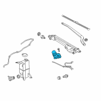 OEM 2017 Toyota Sequoia Front Motor Diagram - 85110-0C030