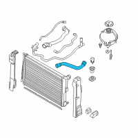 OEM 2017 BMW X3 Radiator Coolant Hose Diagram - 17-12-8-571-613