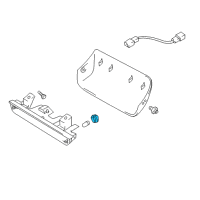 OEM Chevrolet Tracker Socket, High Mount Stop Lamp Diagram - 91174698