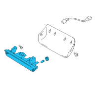 OEM 1999 Chevrolet Tracker Lamp, High Mount Stop Diagram - 91174695