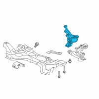 OEM 2018 Honda Fit Knuckle, Left Front Diagram - 51216-T5R-A02