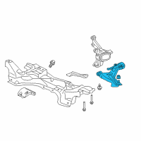 OEM 2015 Honda Fit Lower Arm, Right Front Diagram - 51350-T5R-A01