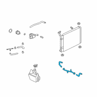 OEM 2003 Ford Focus Lower Hose Diagram - YS4Z-8286-CA