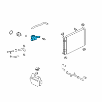 OEM 2003 Ford Focus Thermostat Housing Diagram - 2M5Z-8592-AA