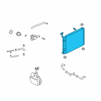 OEM Ford Focus Radiator Diagram - YS4Z-8005-AA