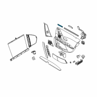 OEM 2008 BMW 528xi Inner Weatherstrip, Rear Left Door Diagram - 51-22-7-034-307