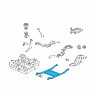 OEM 2004 Acura RSX Band, Fuel Tank Mounting Diagram - 17521-S5A-931