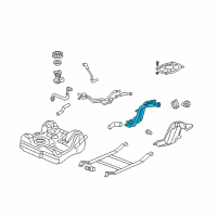 OEM 2001 Honda Civic Pipe, Fuel Filler Diagram - 17660-S5A-A31