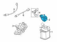 OEM 2022 GMC Terrain Valve, Turbo Wastegate Regulator Solenoid Diagram - 55573259