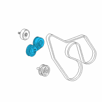 OEM 1998 Chevrolet K3500 Tensioner, Drive Belt Diagram - 10237275