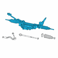 OEM 2022 Dodge Durango RACK AND PINION Diagram - 68524908AB