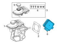 OEM BMW 540i xDrive CONTROL UNIT FOR SAS Diagram - 34-50-9-500-026