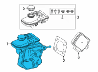 OEM 2021 BMW 840i Clutch Master And Slave Cylinder Assembly Diagram - 34516862051
