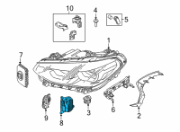 OEM BMW X4 LED MOD.TURN SIG./DAYTI.RUNN Diagram - 63-11-5-A0E-631