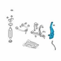 OEM Jeep Front Steering Knuckle Diagram - 68022629AD