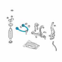 OEM 2012 Dodge Durango Upper Control Arm Diagram - 68217808AB