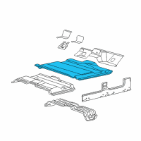 OEM 2001 Ford Excursion Floor Pan Diagram - YC3Z7811135BA