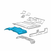 OEM Ford Excursion Rear Floor Pan Diagram - YC3Z-7811160-AA