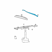 OEM 2005 Hyundai Sonata Windshield Wiper Arm Assembly Diagram - 98320-3D050