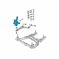 OEM Chrysler Pacifica Front Steering Knuckle Diagram - 4743144AB