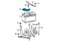 OEM 2021 Chevrolet Silverado 2500 HD Hold Down Clamp Diagram - 84622990