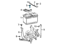 OEM 2022 GMC Acadia Tank Strap Bolt Diagram - 11562133