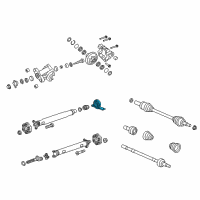 OEM 2012 Chevrolet Caprice Center Bearing Diagram - 92292281