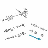 OEM 2012 Chevrolet Caprice Joint Kit, Rear Wheel Drive Shaft Outer Cv Diagram - 92231106