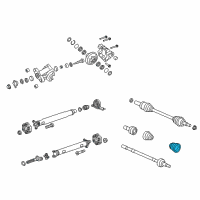 OEM Pontiac G8 Boot-Rear Wheel Drive Shaft Outer Cv Joint Diagram - 92189152